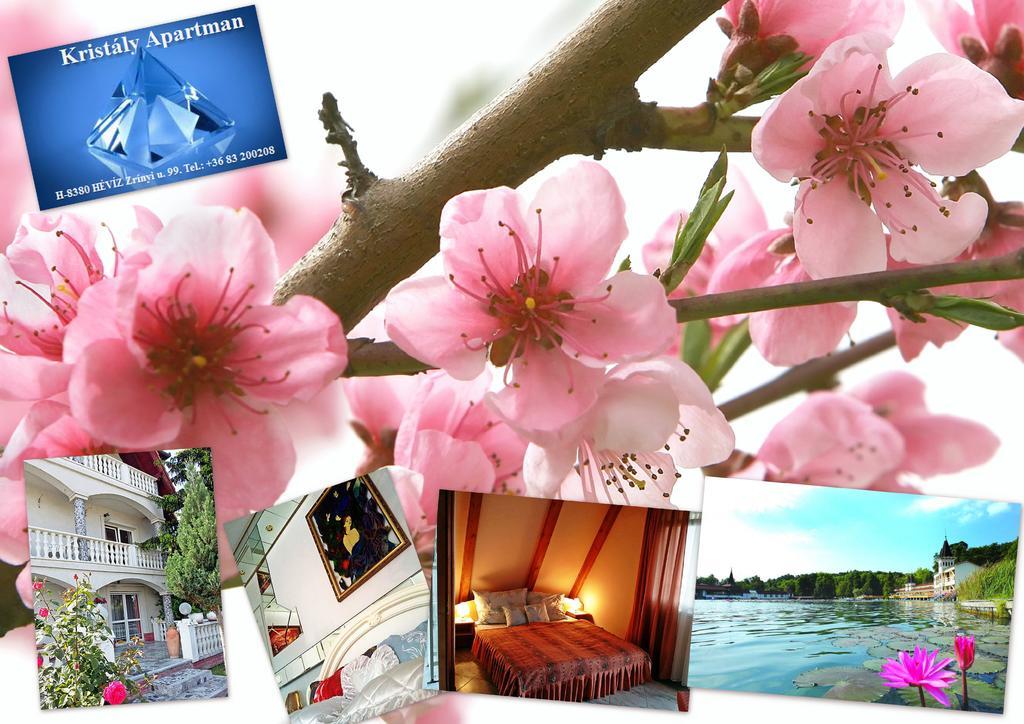Kristaly Apartman Bed & Breakfast เฮวิซ ภายนอก รูปภาพ